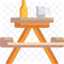 Picnic Table Picnic Camping Table Icon
