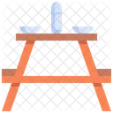 Picnic Table Camping Icon