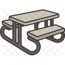 Picnic Table Picnic Seat Table Icon