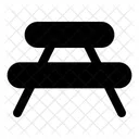 Picnic Table Bench Table Icon