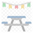 Picnic Table Park Campground Icon