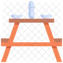 Picnic Table Camping Icon