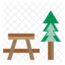 Picnic Table Park Camping Icon