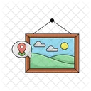 Picture Hanging Frame Icon