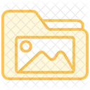 Picture Folder Duotone Line Icon Icon