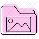 Picture Folder Color Shadow Thinline Icon Icon