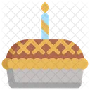 Pie Party Birthday Icon