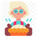 Pie Baking Grandmother Icon