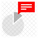 Pie Chart Share Report Icon