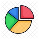 Pie Chart Filled Line Icon