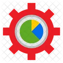 Gear Pie Chart Graph Icon