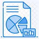 Pie Chart Sales Report Project Analysis Icon