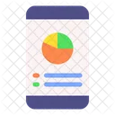 Pie Chart Online Analysis Mobile Icon