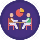 Pie Chart Business Meeting Meeting Icon