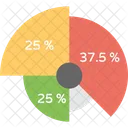 Doughnut Chart Scattered Icon