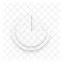Pie Chart Neumorphism Interface Icon