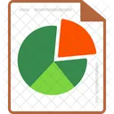 Pie Chart Document File Icon