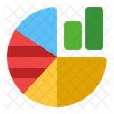 Pie Chart Report Bar Graphic Icon