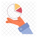 Pie chart business report  Icon