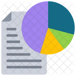 Pie Chart Document  Icon