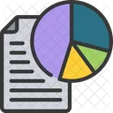 Pie Chart Document  Icon