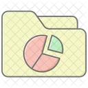 Pie Chart Folder Lineal Color Icon Icon