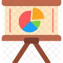 Pie Chart Presentation Present Symbol