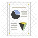 Pie Chart Section Pyramid Upside Down Geometry Math Icon