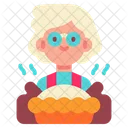 Pie Baking Grandmother Icon