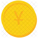 Piece De Monnaie Or Yen Icon