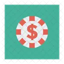 Piece De Monnaie Dollar Revenu Icon