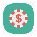 Piece De Monnaie Dollar Revenu Icon