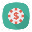 Piece De Monnaie Dollar Revenu Icon