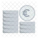 Piece De Monnaie Especes Euros Icon