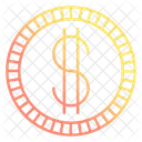 Piece De Monnaie Dollar Especes Icon