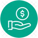 Pièce de monnaie d'affaires  Icône