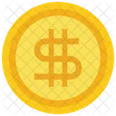 Piece De Monnaie Dollar Argent Icône