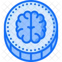 Cerveau Intelligent Piece De Monnaie Icon