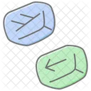 Icono De Color Lineal De Piedra Rune Celta Icono
