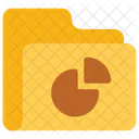 Piegraph Folder Data Icon