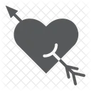 Heart Pierced Arrow Icon
