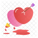 Pierced Heart Wounded Hurt Icon