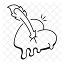 Pierced Heart Bleeding Hurt Icon