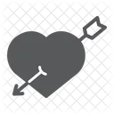 Pierced Heart Arrow Icon