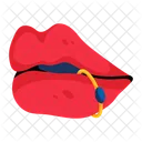 Piercing labial  Ícone