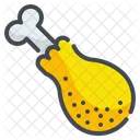 Pierna de pollo  Icono