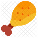 Pierna de pollo  Icono