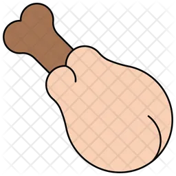 Pierna de pollo  Icono