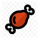 Pierna de pollo  Icono