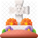 Pierre Tombale Tombe Halloween Icon